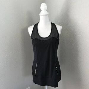 Calla Women Black Active Tank Top